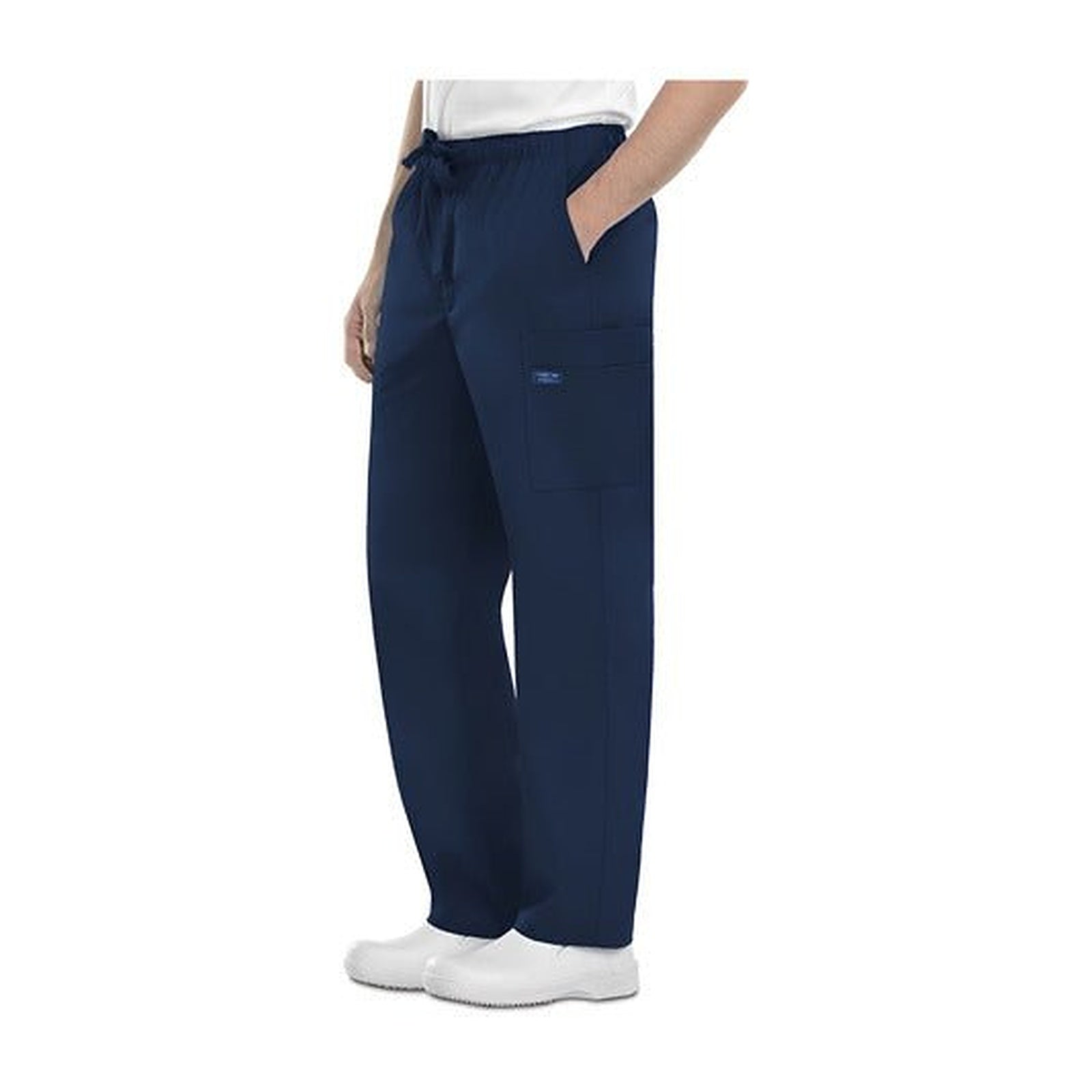 Pantalón quirúrgico Cherokee 4243 para hombre azul marino, vista lateral | color:azul-marino