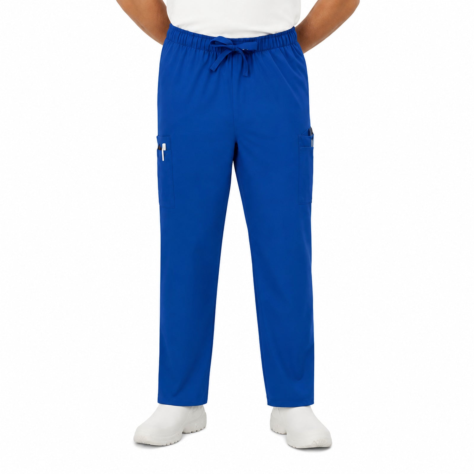 Pantalón quirúrgico Cherokee 4243 para hombre Galaxy Blue, vista frontal | color:galaxy-blue