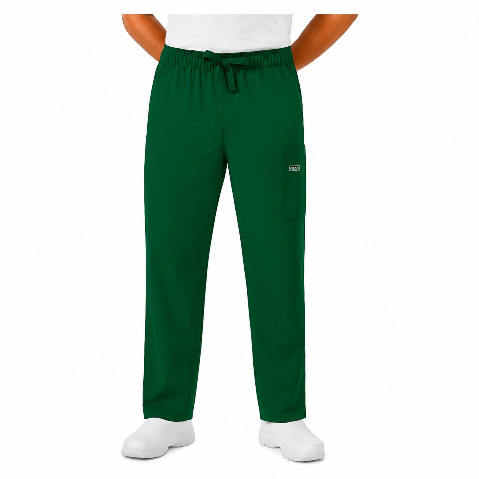 Pantalón quirúrgico Cherokee 4243 para hombre verde botella, vista frontal | color:verde-botella