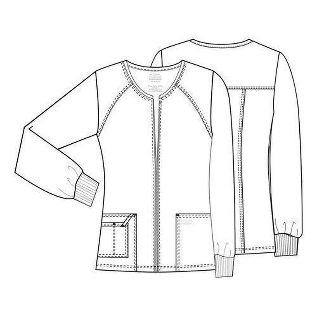 Chamarra médica Cherokee 4315 Core Stretch para mujer color Hunter, ficha técnica