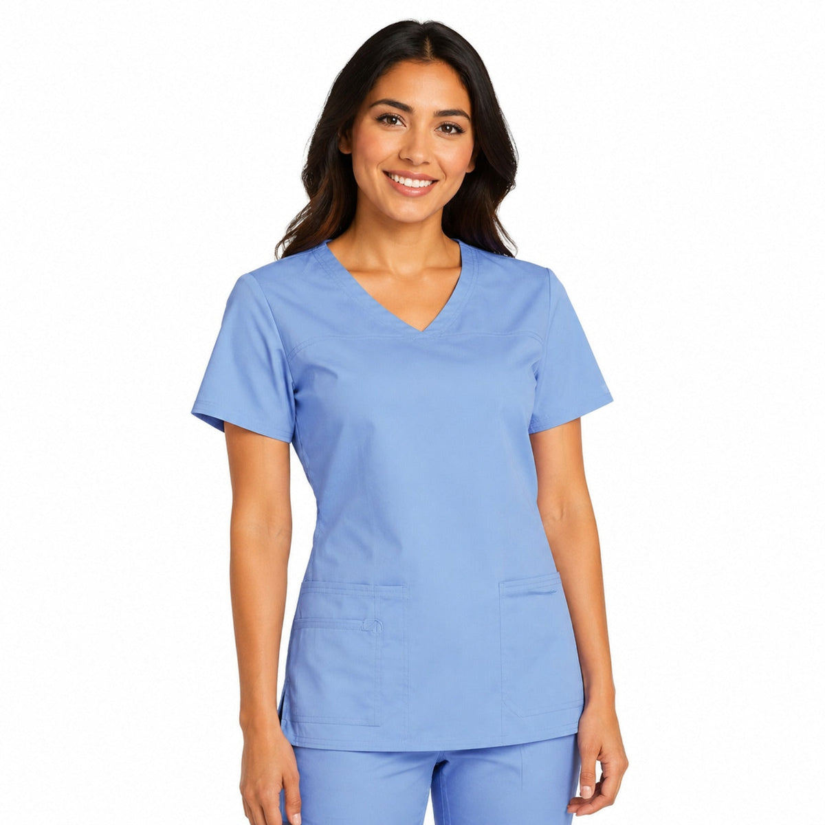 Filipina quirúrgica Cherokee 4727 para mujer color azul cielo, vista frontal relajada | color:azul-cielo