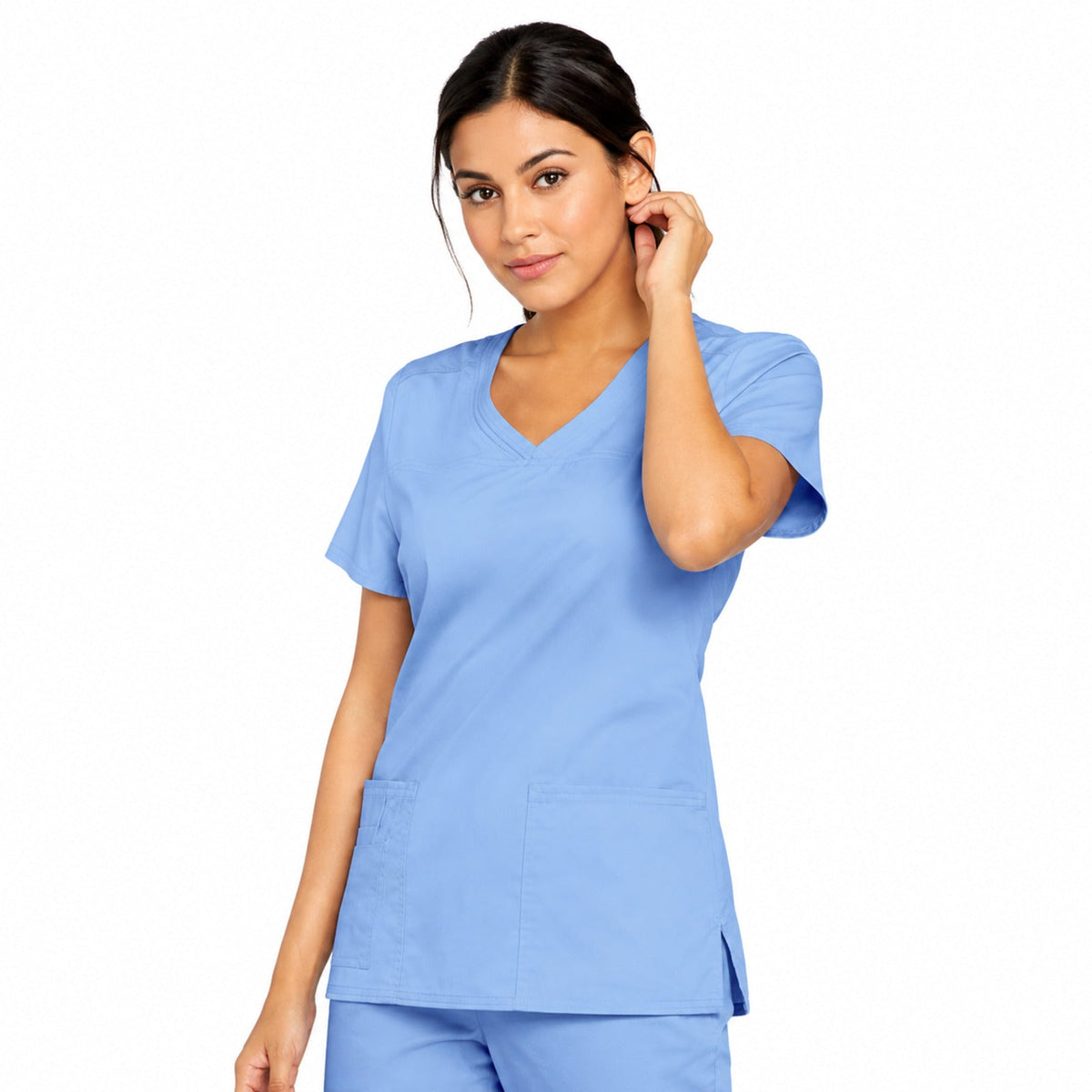 Filipina quirúrgica Cherokee 4727 para mujer color azul cielo, vista tres cuartos | color:azul-cielo