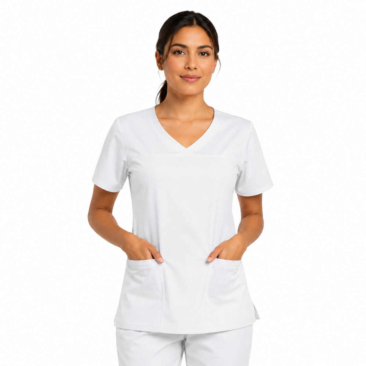 Filipina quirúrgica Cherokee 4727 para mujer color blanco, vista frontal | color:blanco