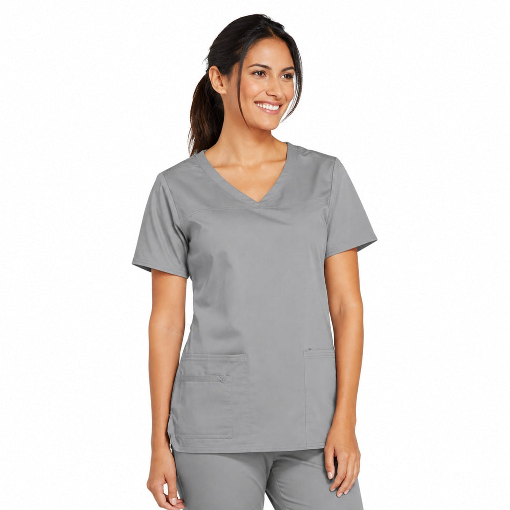 Filipina quirúrgica Cherokee 4727 para mujer color gris, vista frontal relajada