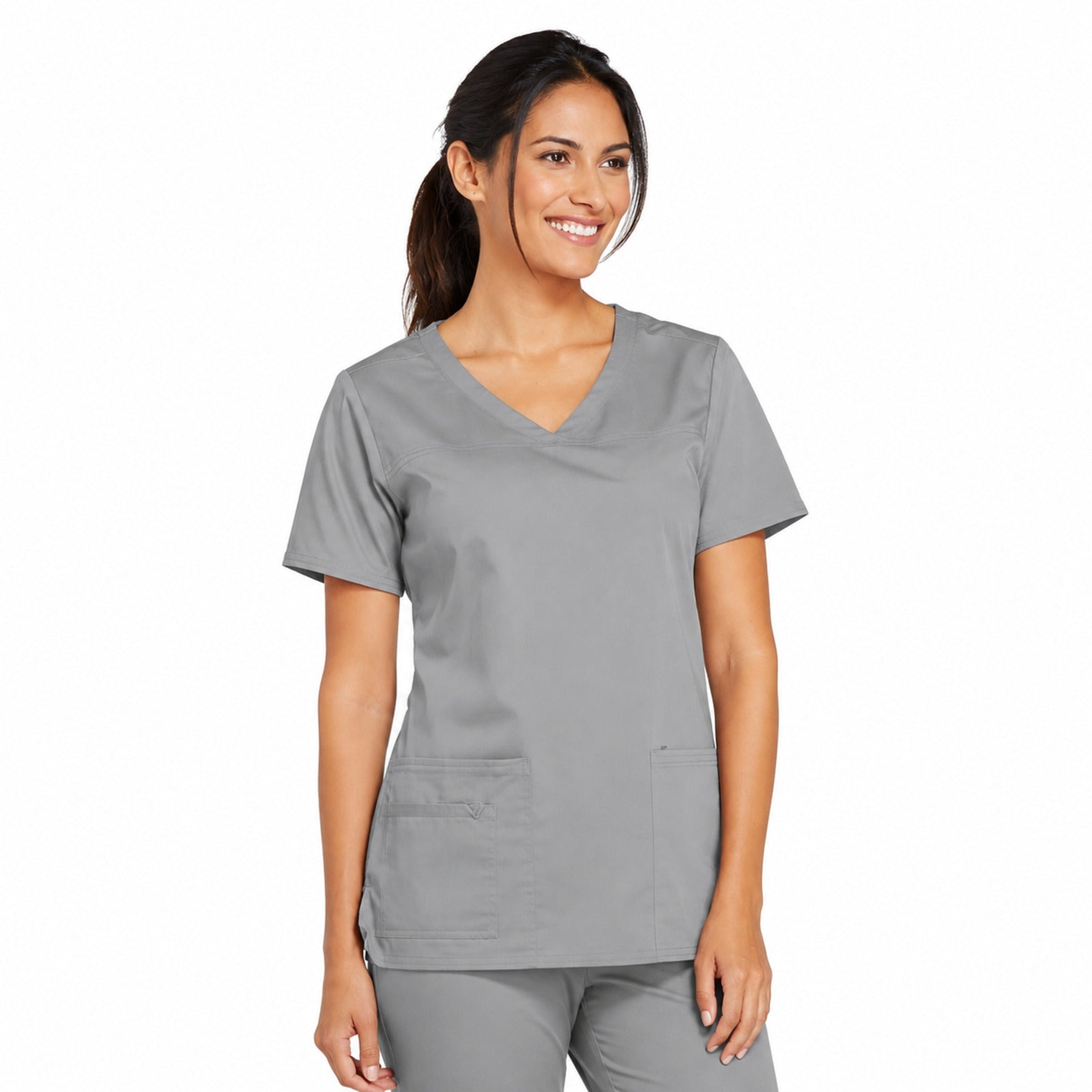 Filipina quirúrgica Cherokee 4727 para mujer color gris, vista frontal relajada | color:gris