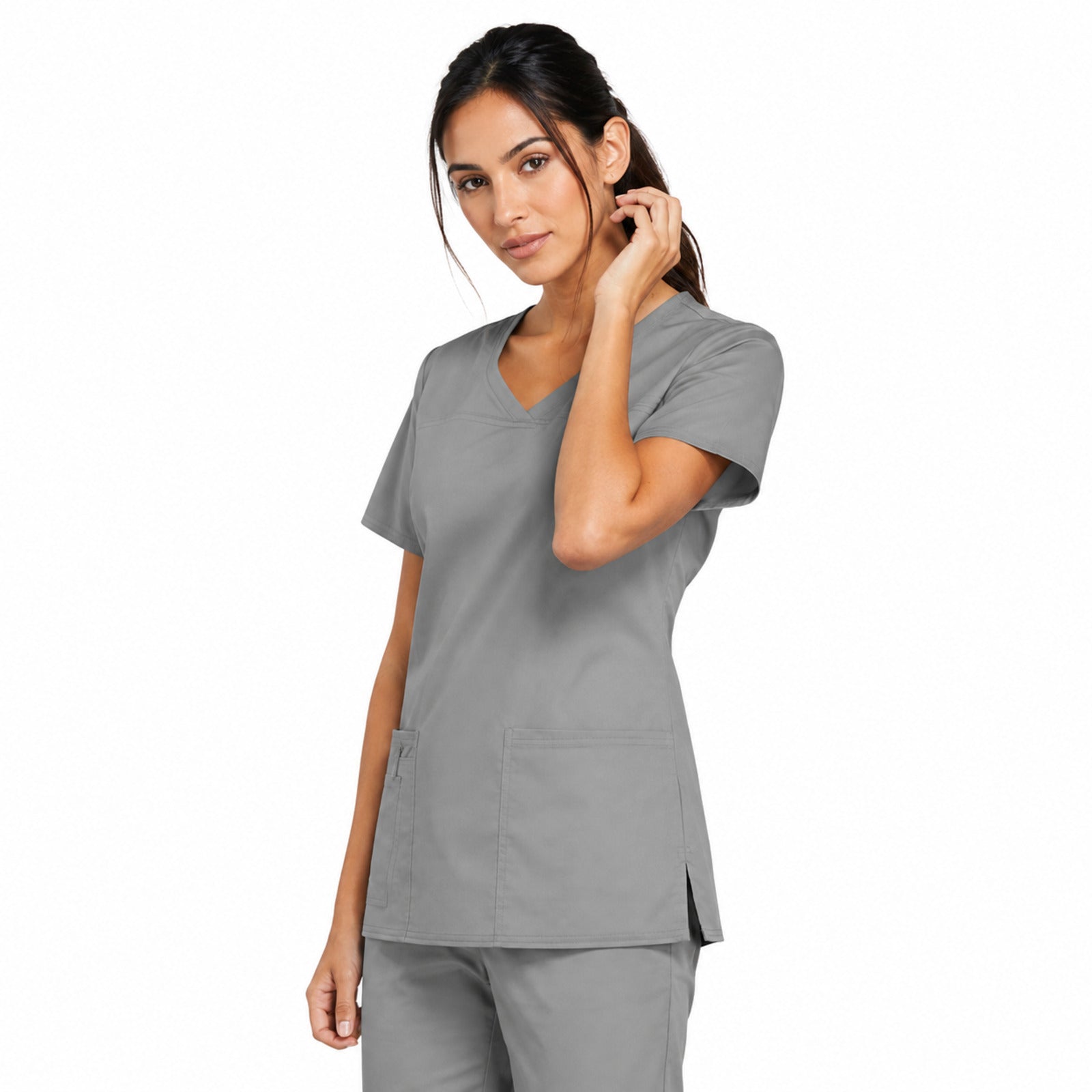Filipina quirúrgica Cherokee 4727 para mujer color gris, vista tres cuartos | color:gris