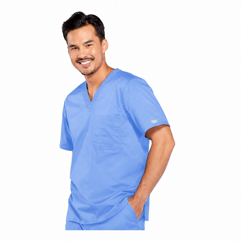 Filipina quirúrgica Cherokee 4743 WW Core Stretch para hombre color azul cielo, vista 02
