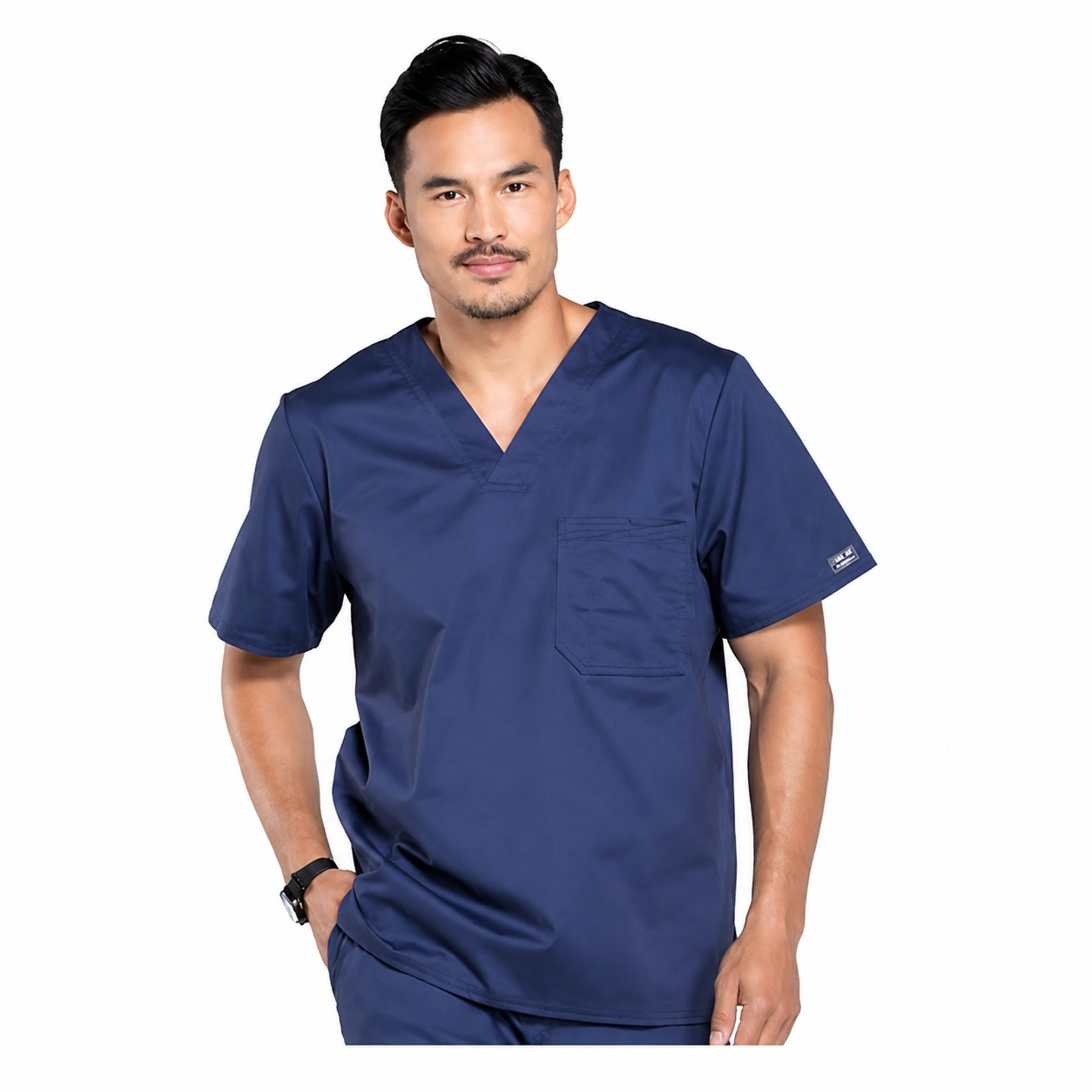 Filipina quirúrgica Cherokee 4743 WW Core Stretch para hombre color azul marino, vista 01 | color:azul-marino