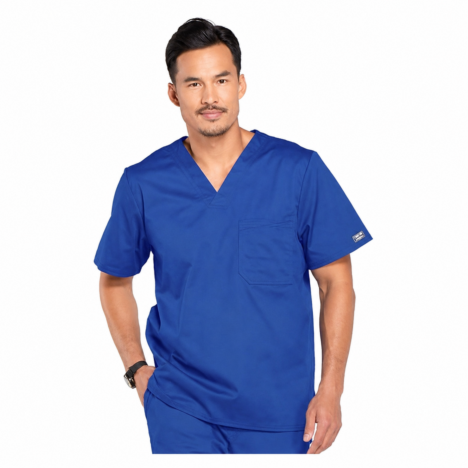Filipina quirúrgica Cherokee 4743 WW Core Stretch para hombre color azul rey, vista 01 | color:azul-rey
