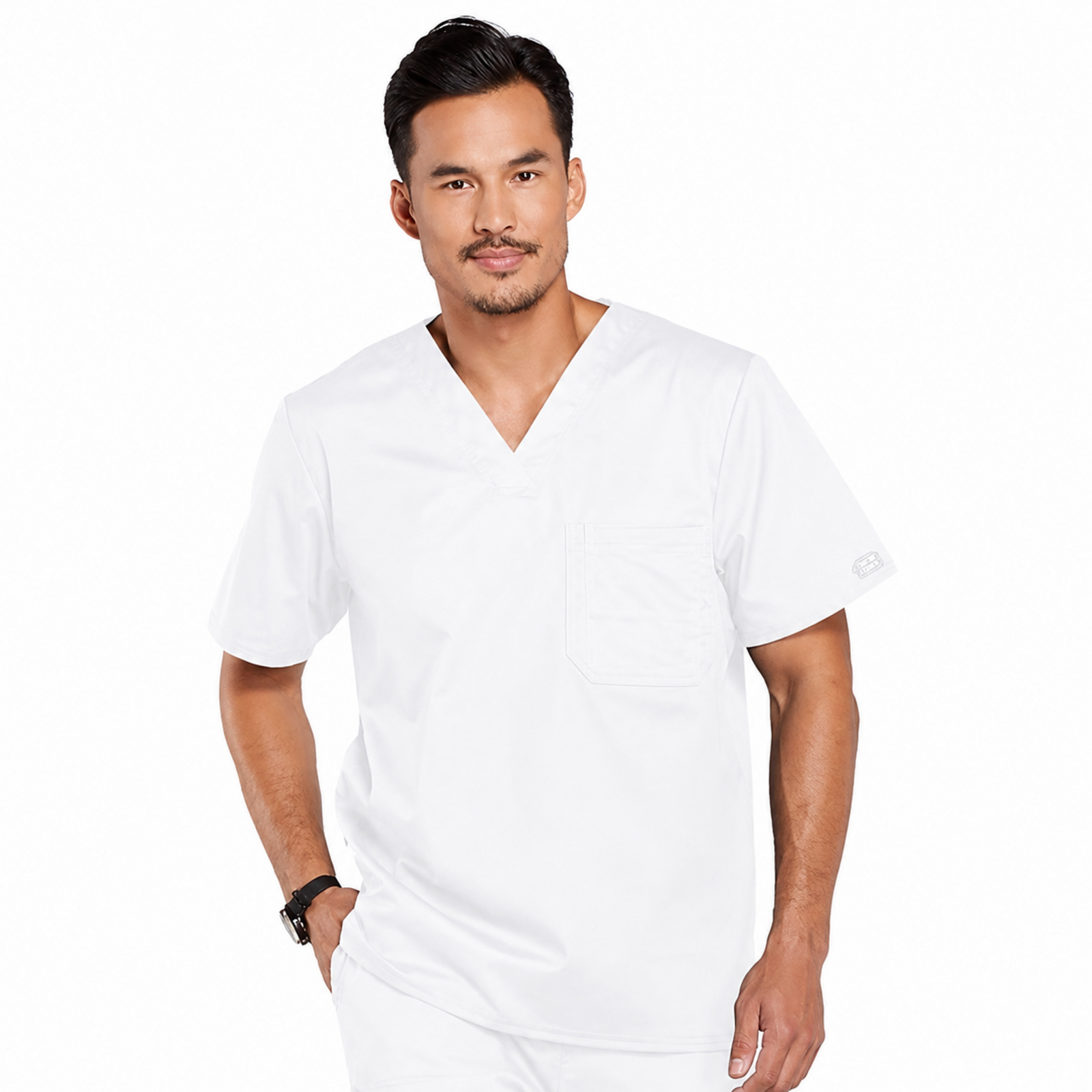 Filipina quirúrgica Cherokee 4743 WW Core Stretch para hombre color blanco, vista 01 | color:blanco