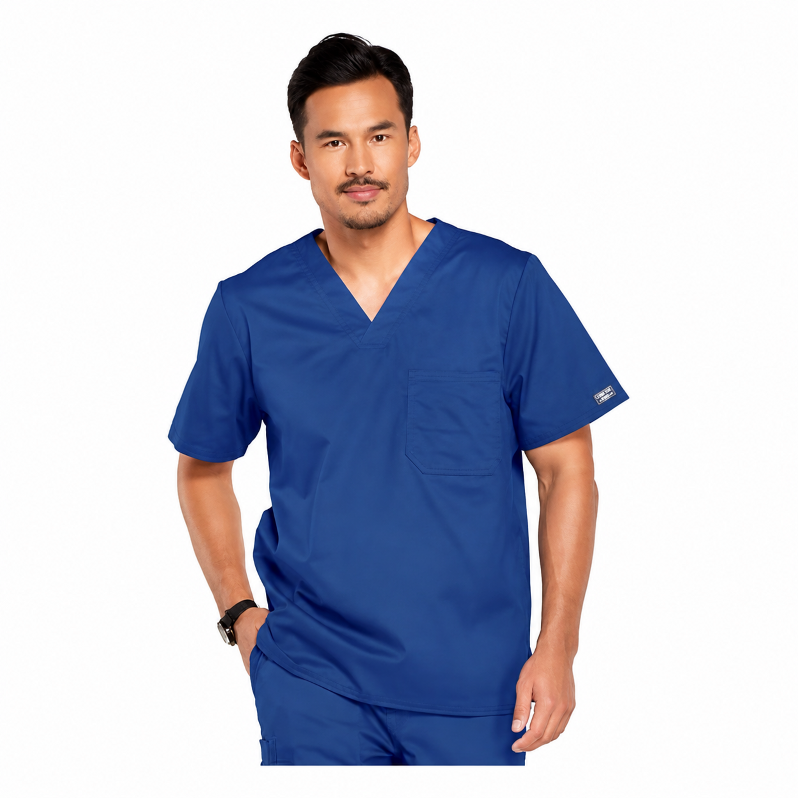 Filipina quirúrgica Cherokee 4743 WW Core Stretch para hombre color galaxy blue, vista 01 | color:galaxy-blue