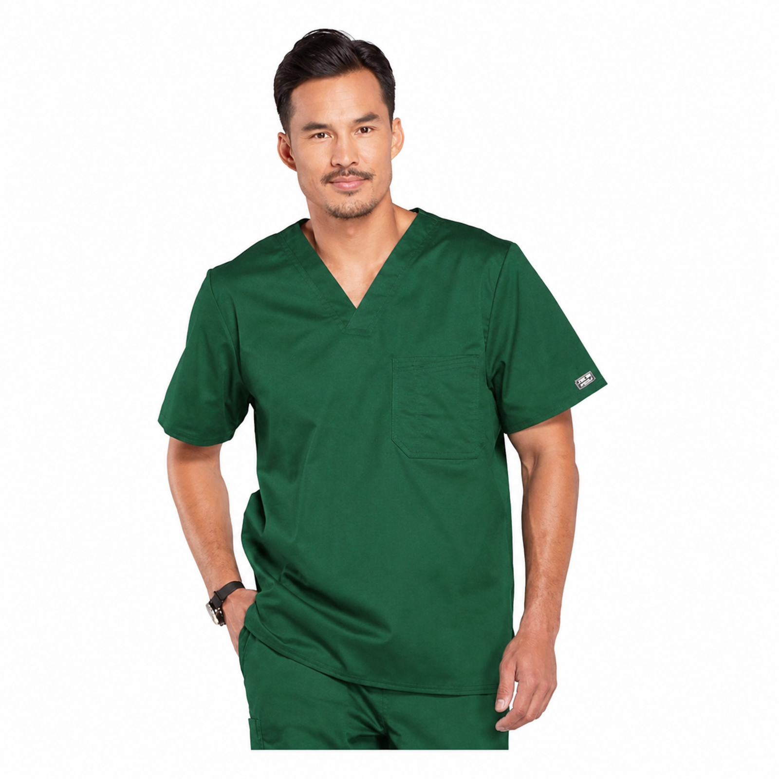 Filipina quirúrgica Cherokee 4743 WW Core Stretch para hombre color hunter, vista 01 | color:hunter