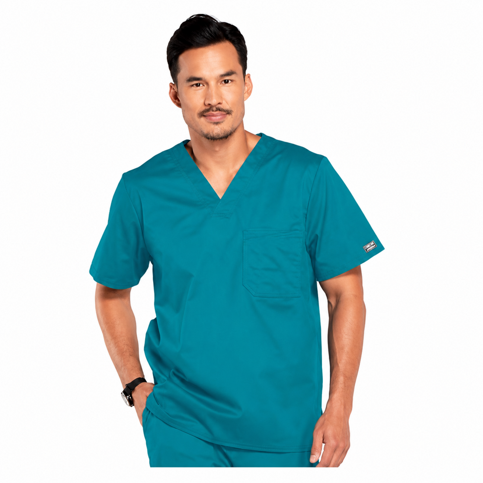 Filipina quirúrgica Cherokee 4743 WW Core Stretch para hombre color jade, vista 01 | color:jade
