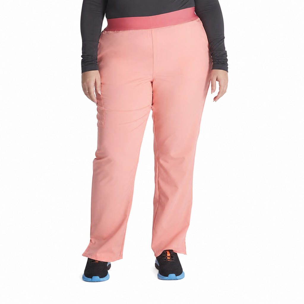 Pantalón quirúrgico Cherokee CK136A Atmos para mujer color Sugar Melon, ajuste frontal