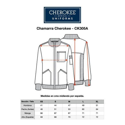 Cherokee Ck305a Chamarra Quirúrgica Médica Clínica Hombre - Garufa Jeans