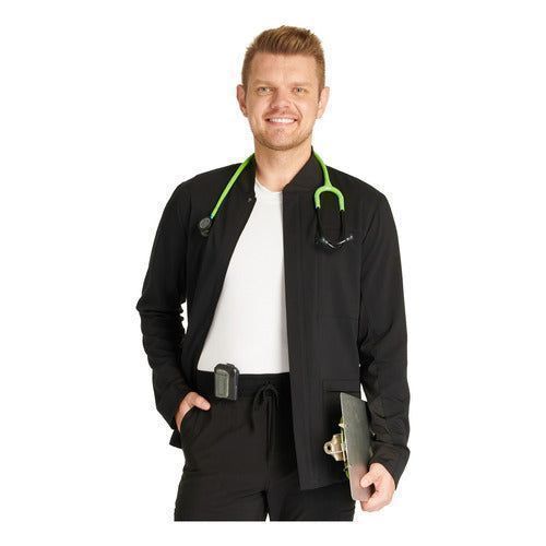 Cherokee Ck329a Chamarra Quirúrgica Médica Clínica Hombre - Garufa Jeans