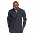 Chamarra médica Cherokee CK333 Workwear Revolution para hombre color Gris Oxford, vista frontal | color:gris-oxford