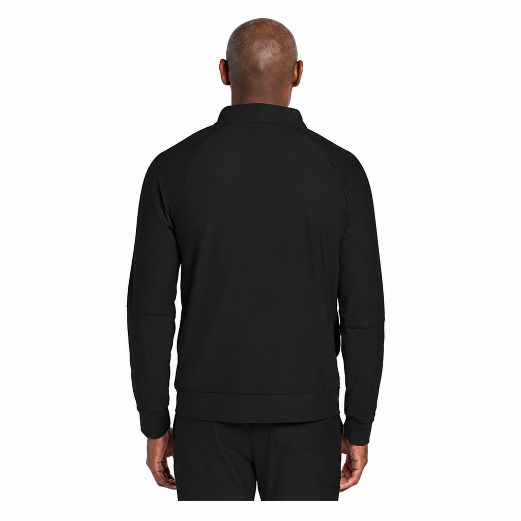 Chamarra médica Cherokee CK333 Workwear Revolution para hombre color Negra, vista posterior