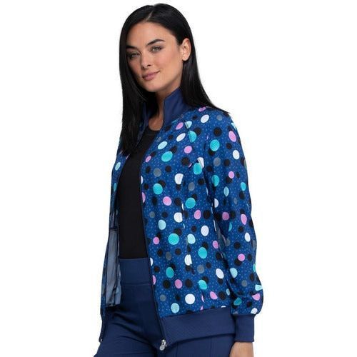 Cherokee Ck372 Chamarra Médica Estampada Mujer Tallas Extras - Garufa Jeans