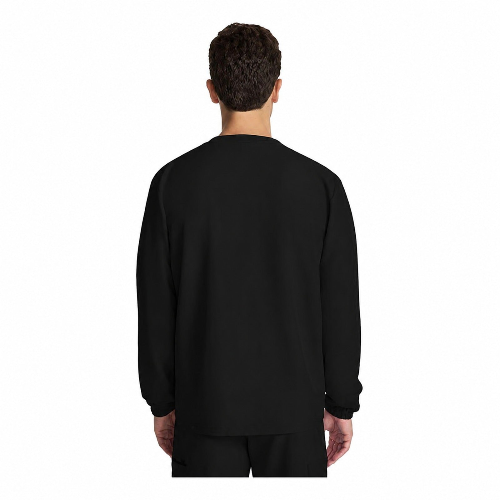 Chamarra médica Cherokee CK393A para hombre color negro, vista espalda | color:negro