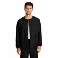 Chamarra médica Cherokee CK393A para hombre color negro, vista frontal | color:negro