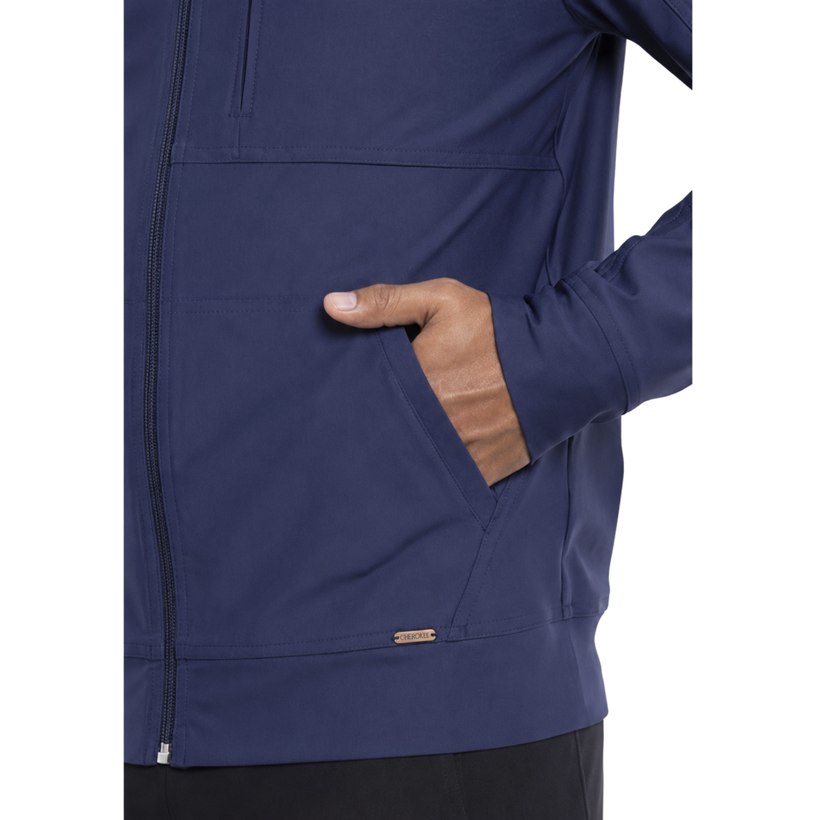 Chamarra médica Cherokee CK399 para hombre azul marino, vista de la prenda | color:azul-marino