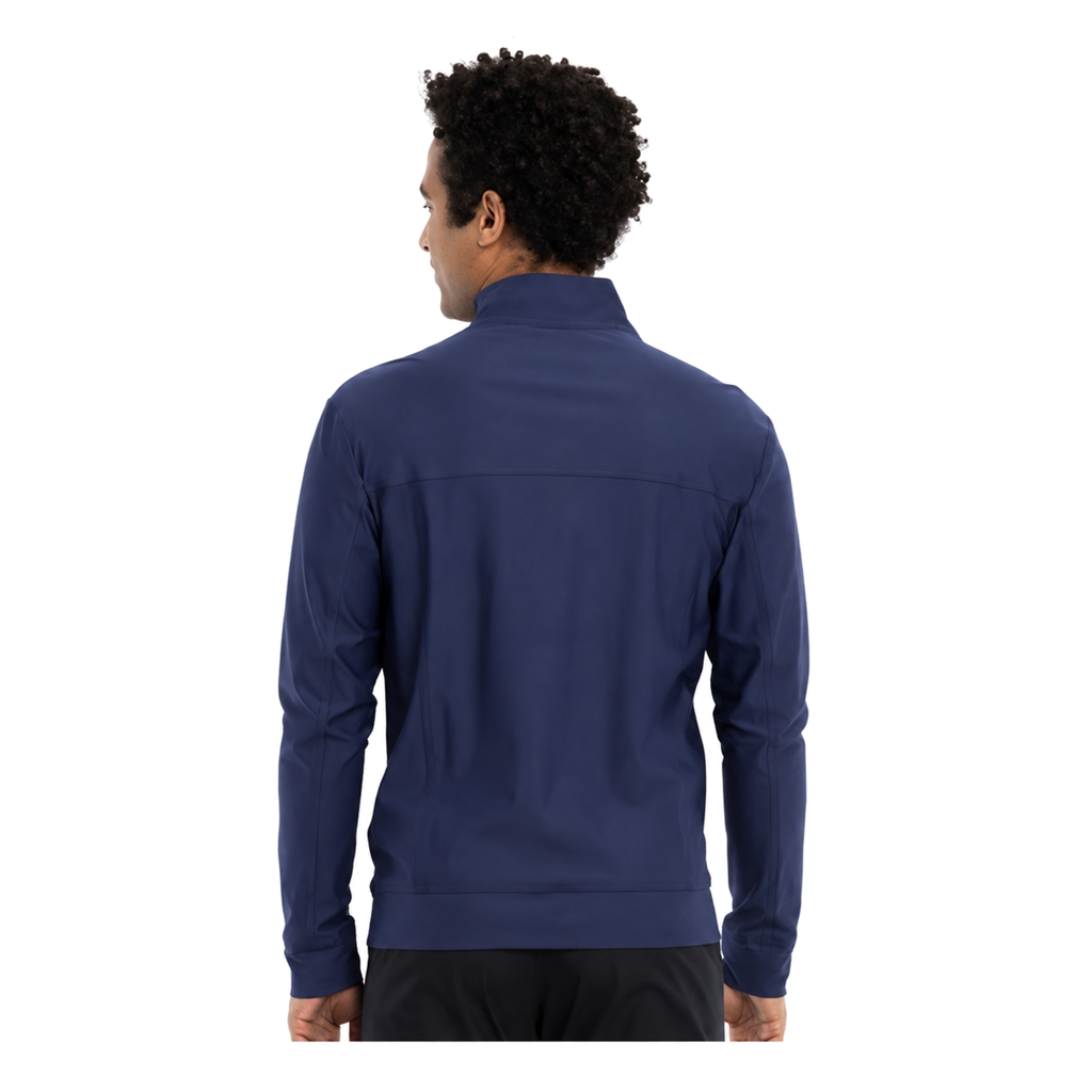 Chamarra médica Cherokee CK399 para hombre azul marino, vista de la prenda