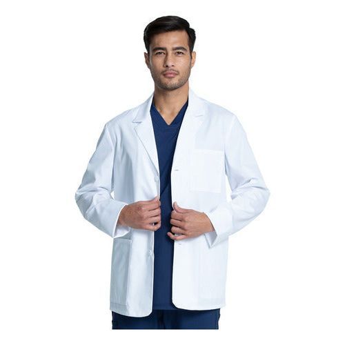 Bata corta médica Cherokee CK401 blanca en talla extra, vista de la prenda