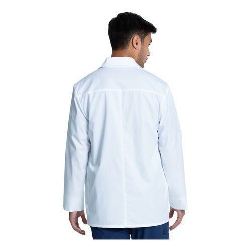 Bata corta médica Cherokee CK401 blanca en talla extra, vista de la prenda | color:wht-blanco
