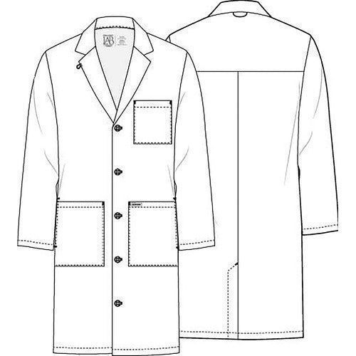 Cherokee Ck412 Bata Larga Médica Clínica Laboratorio Hombre - Garufa Jeans