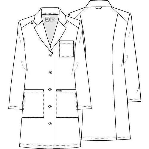 Cherokee Ck421 Bata Larga Médica Clínica Laboratorio Mujer - Garufa Jeans