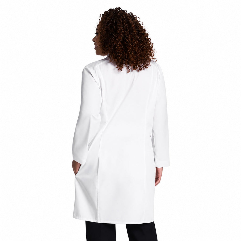Bata médica Cherokee CK421 para mujer color blanco, vista posterior