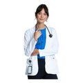 Saco bata corta médica Cherokee CK451 blanco para mujer en talla extra, vista 1 de la prenda | color:wht-blanco
