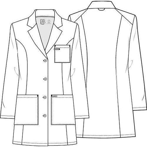 Cherokee Ck452 Bata Larga Médica Clínica Laboratorio Mujer - Garufa Jeans