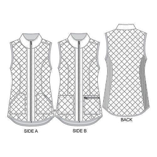 Cherokee Ck530 Chaleco Médico Reversible Antimicrobial Mujer - Garufa Jeans