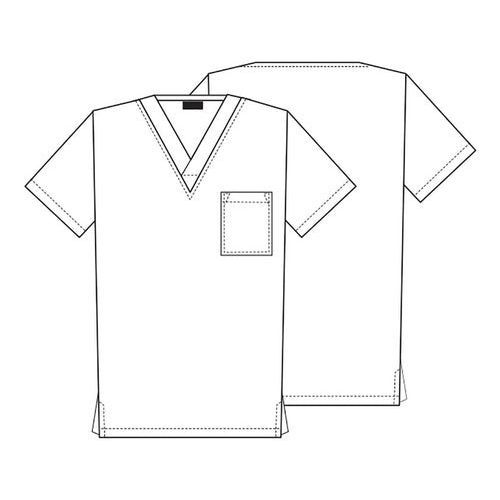 filipina quirurgica estampada Cherokee CK675 para hombre gris Oxford, vista del producto | color:gris-oxford