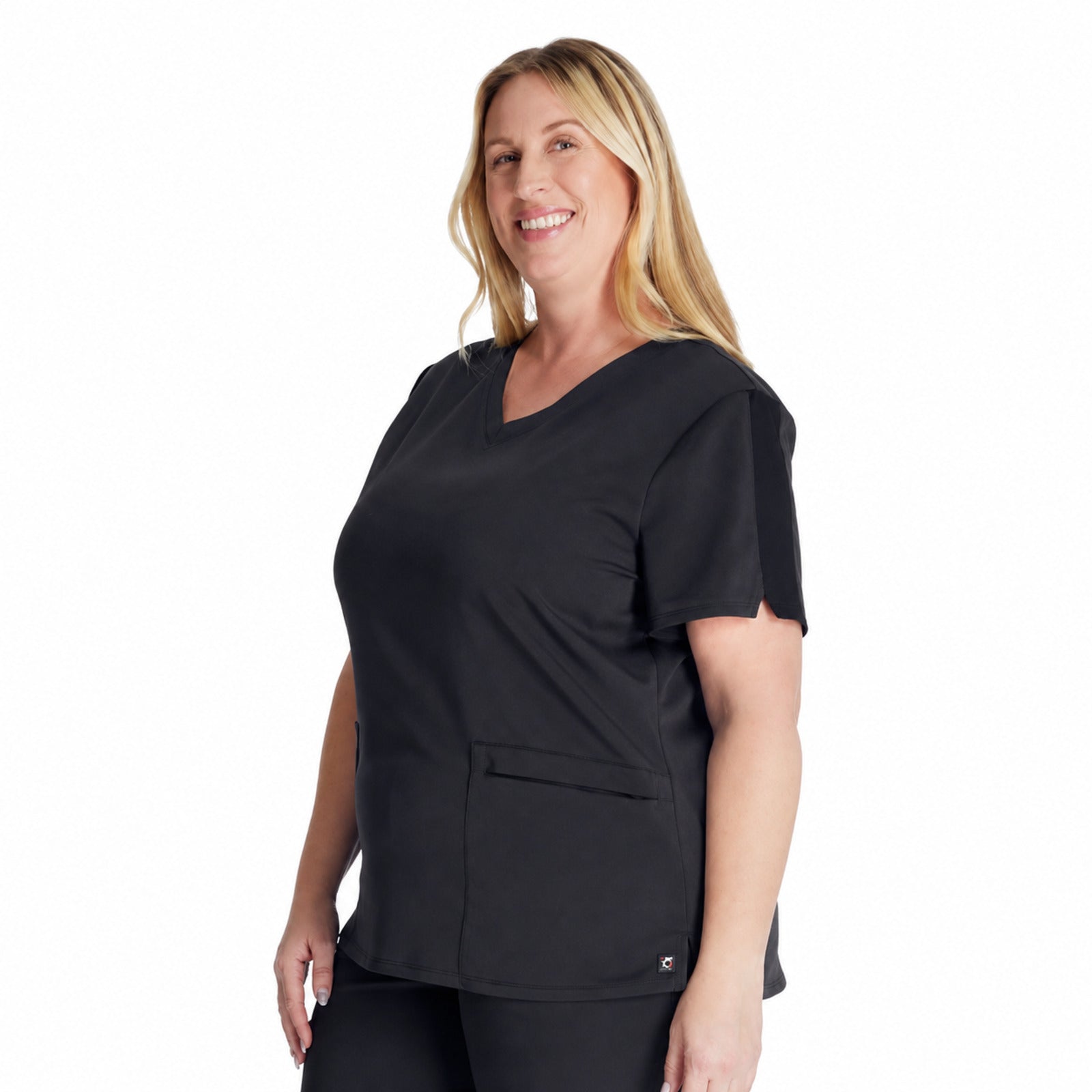 Filipina médica Cherokee CK837A Atmos negra para mujer, vista 4 de la prenda | color:negro