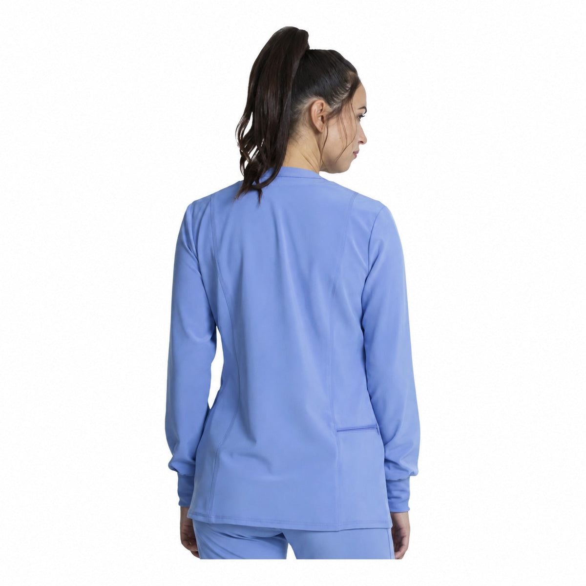 Chamarra médica Cherokee CKA384 Allura para mujer azul cielo, vista 5 de la prenda | color:azul-cielo