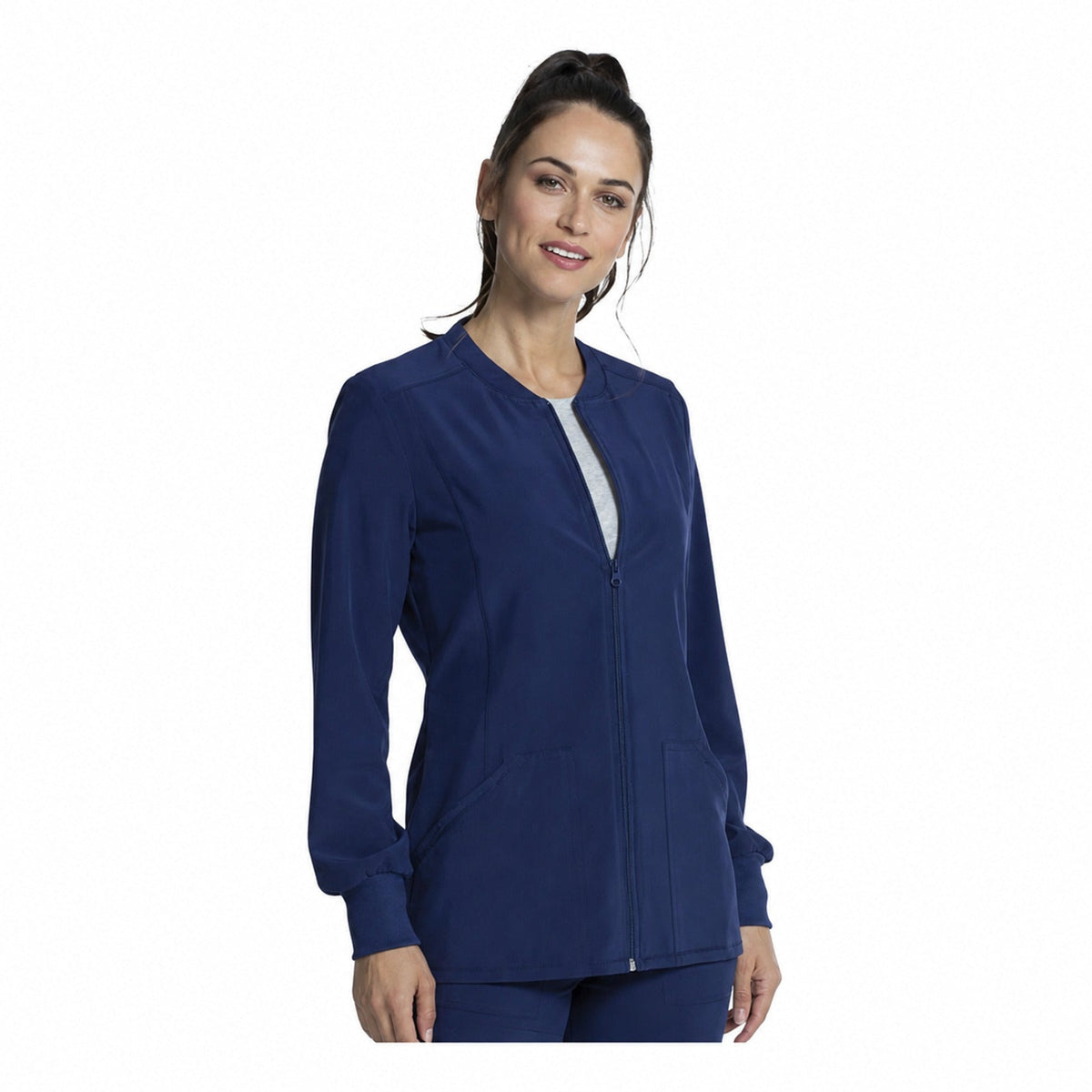 Chamarra médica Cherokee CKA384 Allura para mujer azul marino, vista 1 de la prenda | color:azul-marino
