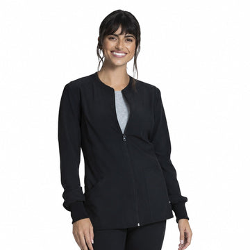 Chamarra médica Cherokee CKA384 Allura para mujer negra, vista 1 de la prenda | color:negro
