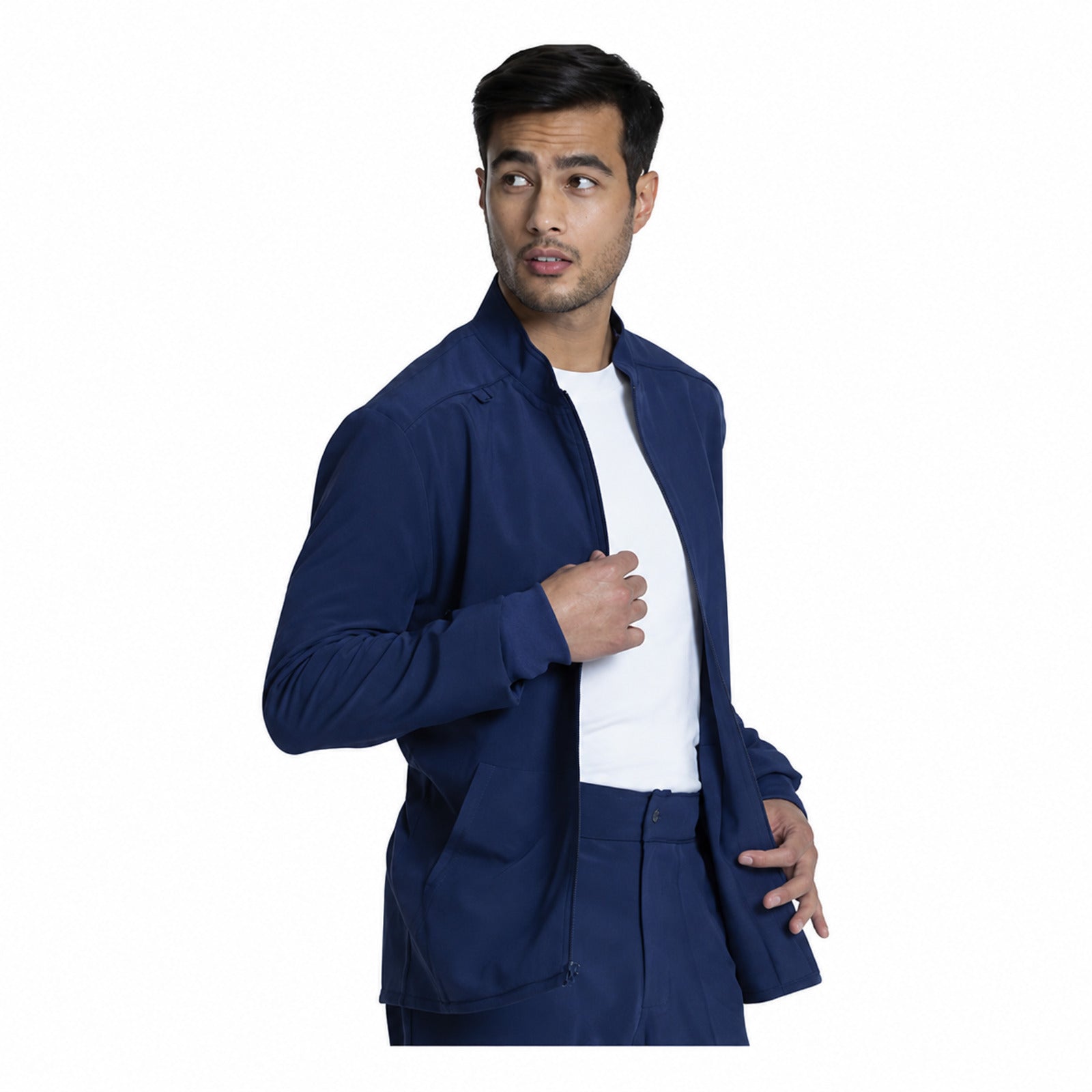 Chamarra médica Cherokee CKA387 Allura azul marino para hombre, vista 4 de la prenda | color:azul-marino