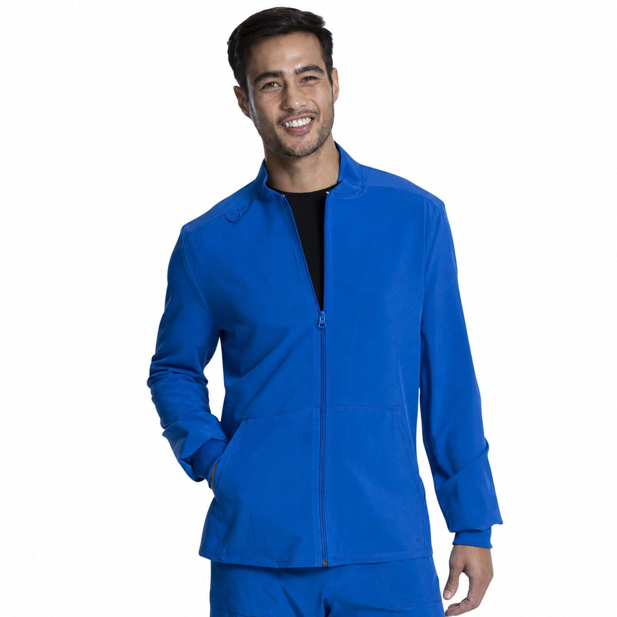 Chamarra médica Cherokee CKA387 Allura azul rey para hombre, vista 1 de la prenda | color:azul-rey
