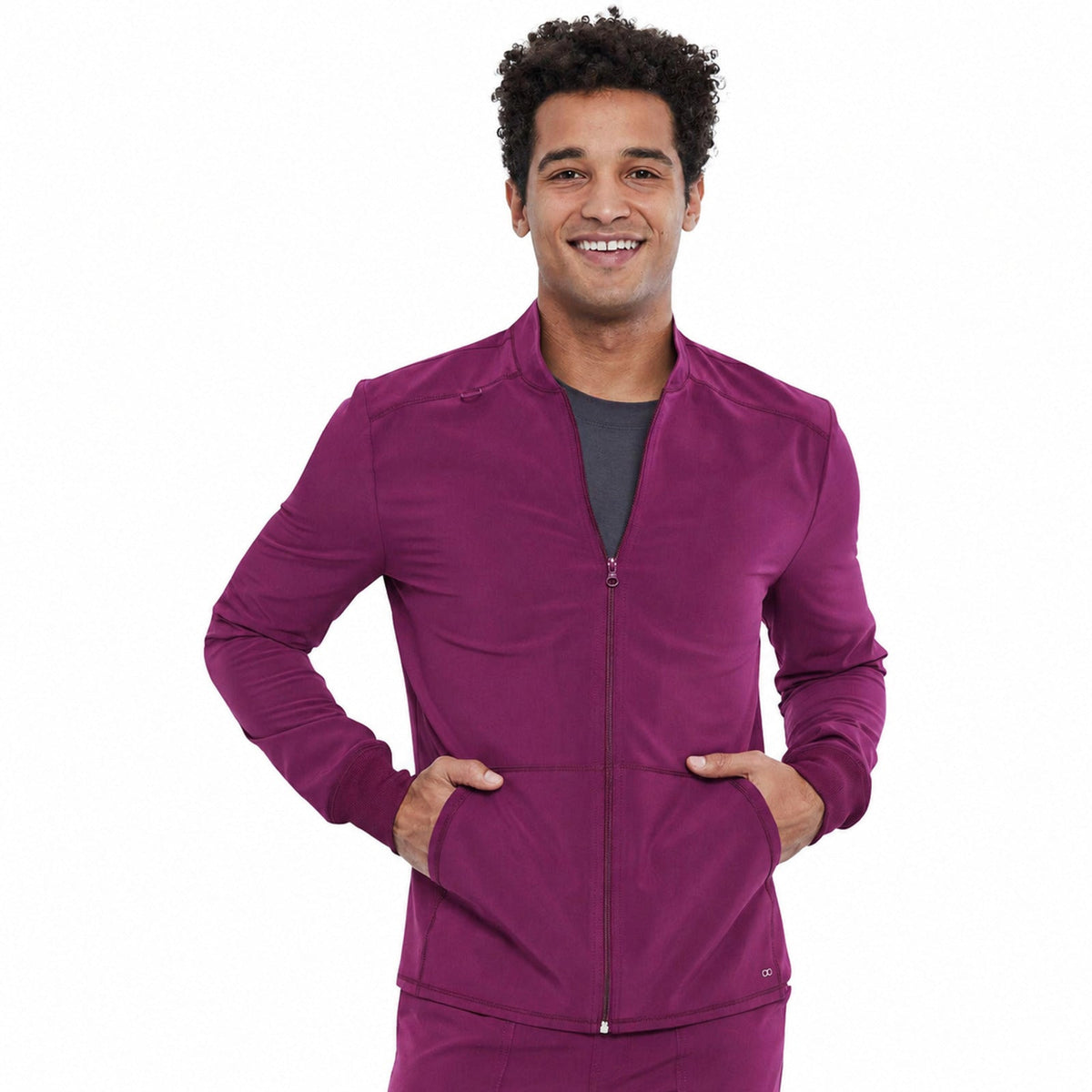 Chamarra médica Cherokee CKA387 Allura vino para hombre, vista 1 de la prenda | color:vino