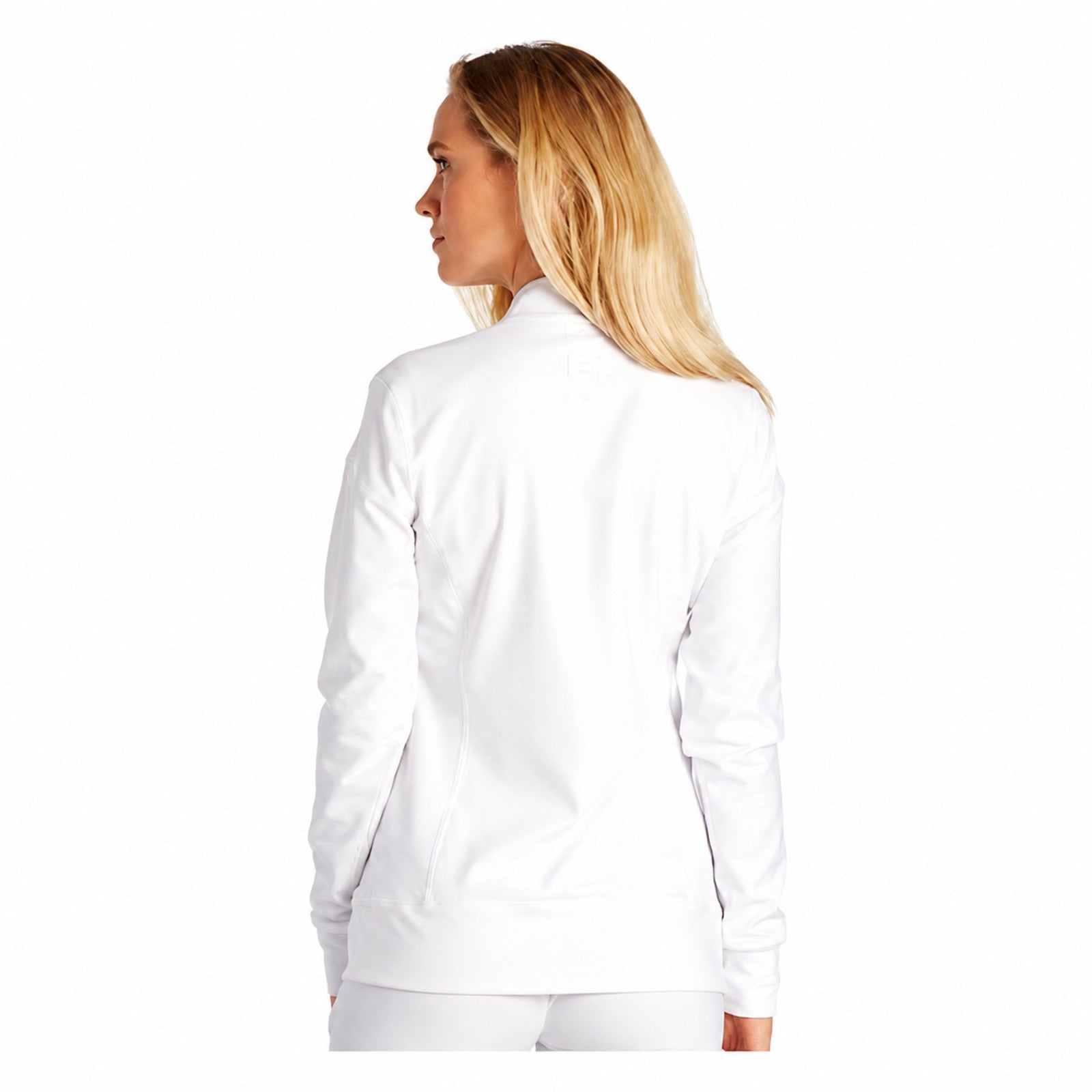 Chamarra médica Cherokee CK303 iFlex blanca para mujer, vista 5 de la prenda | color:blanco