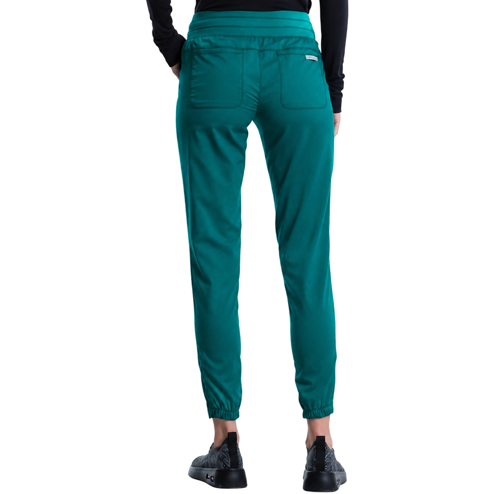Pantalón quirúrgico jogger Cherokee WW011 para mujer Hunter, vista posterior | color:hunter