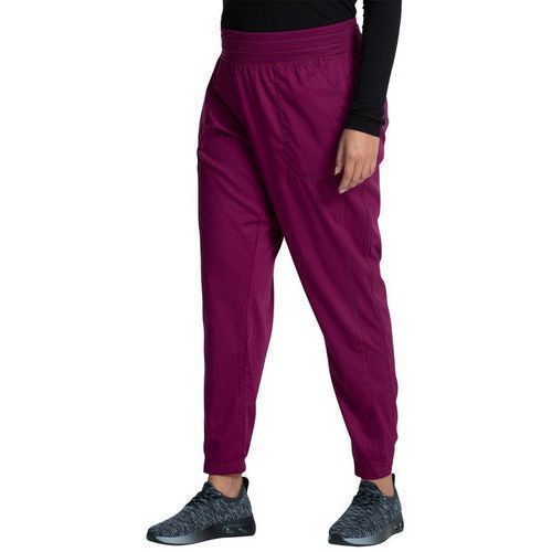Pantalón quirúrgico jogger Cherokee WW011 Vino para mujer, vista 2 de la prenda | color:win-vino