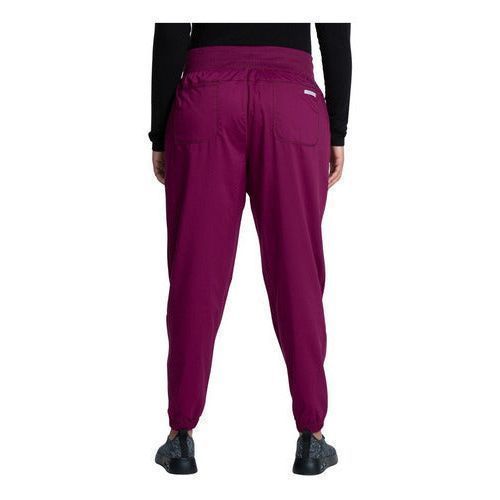 Pantalón quirúrgico jogger Cherokee WW011 Vino para mujer, vista 3 de la prenda | color:win-vino