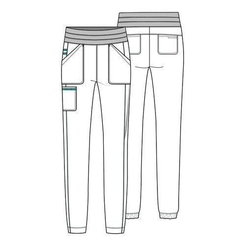 Pantalón quirúrgico jogger Cherokee WW011 Vino para mujer, vista 4 de la prenda | color:win-vino