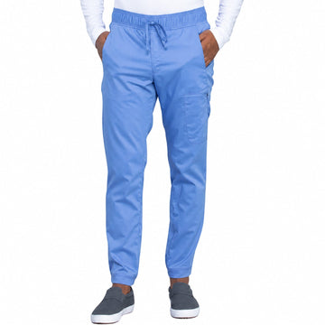 Pantalón quirúrgico jogger Cherokee WW012 Azul cielo para hombre, vista 1 de la prenda | color:azul-cielo