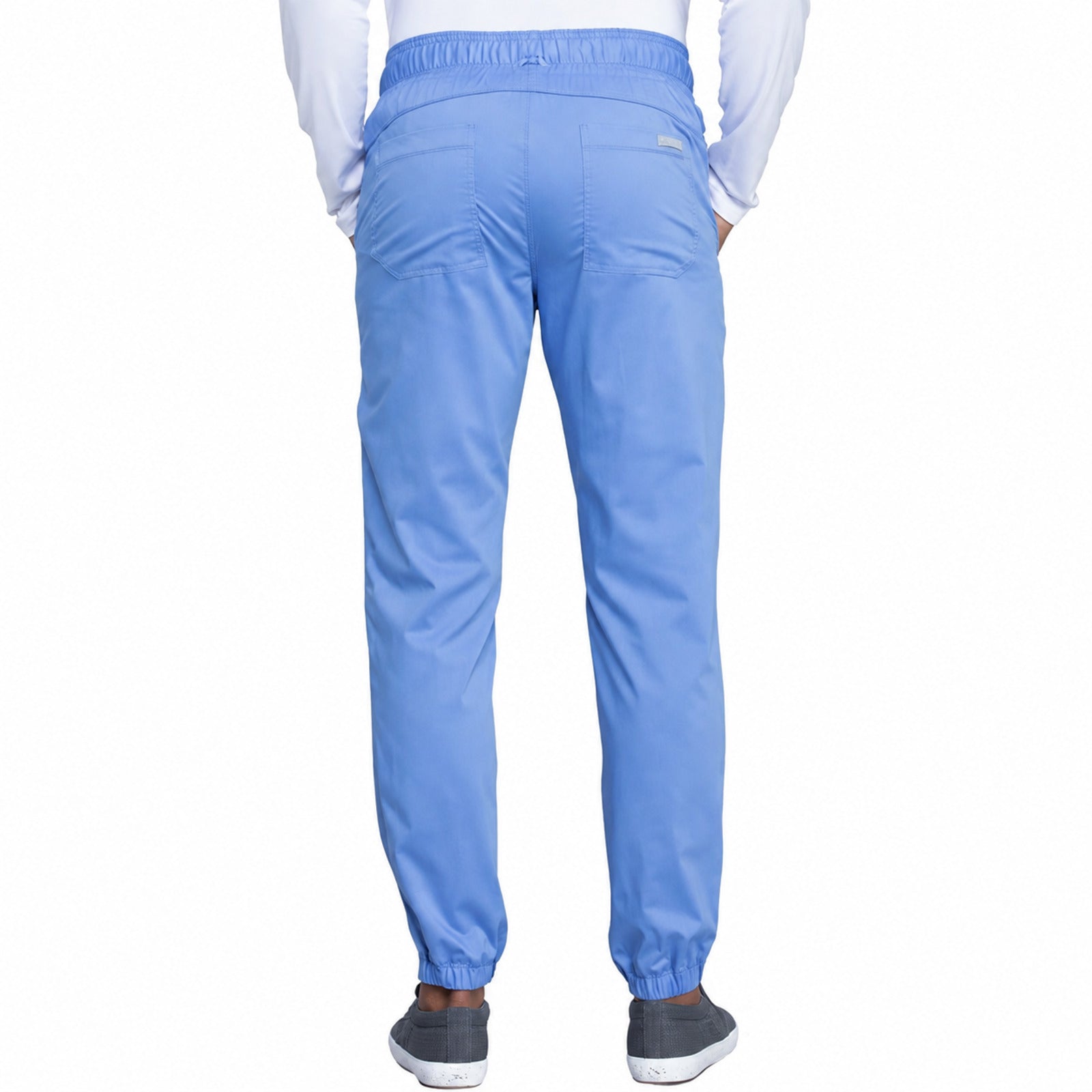 Pantalón quirúrgico jogger Cherokee WW012 Azul cielo para hombre, vista 4 de la prenda | color:azul-cielo